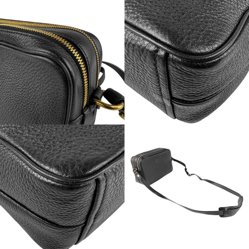 Prada gold leather black shoulder crossbody bag - Picture 4 of 4